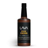 LAVA botella frontal de 1L mostrando etiqueta y uso en barra