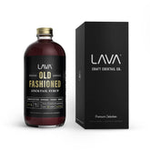 LAVA botella frontal en vidrio premium mostrando etiqueta elegante y rinde