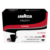 Lavazza paquete frontal mostrando 36 cápsulas y beneficios de sabor