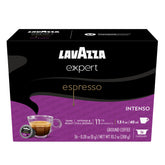 Lavazza paquete frontal mostrando 36 cápsulas y beneficios de sabor