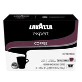 Lavazza cápsula frontal del paquete mostrando diseño y conveniencia