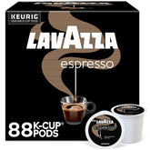Lavazza caja frontal 88 cápsulas mostrando el empaque y comodidad