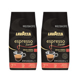Lavazza empaque frontal mostrando el producto y ventaja de presentación doble