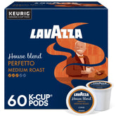Lavazza caja House Blend Perfetto frente mostrando 60 cápsulas y conveniencia