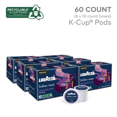Lavazza cápsula K-Cup en detalle que muestra calidad y compatibilidad Keurig