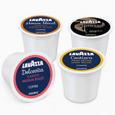 Lavazza frontal del paquete mostrando variedad y facilidad de uso