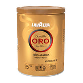 Lavazza lata frente mostrando el diseño y protección del aroma