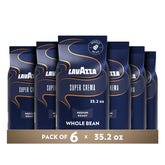 Lavazza paquete Super Crema mostrado de frente con diseño visible y fácil identificación