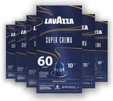Lavazza Super Crema paquete frontal mostrando 60 cápsulas y conveniencia