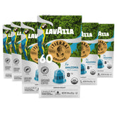 Lavazza frente del empaque mostrando pack de 60 cápsulas y ahorro