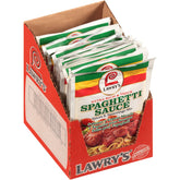 Lawry's empaque frontal del sobre mostrando la marca y uso fácil