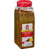 Lawry's envase frontal Lemon & Pepper muestra tamaño y marca, ideal para cocinas