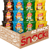 Lay's paquete frontal con cuatro sabores, opción práctica para eventos