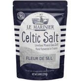 LE MARINIER paquete frontal mostrando sal gourmet y marca