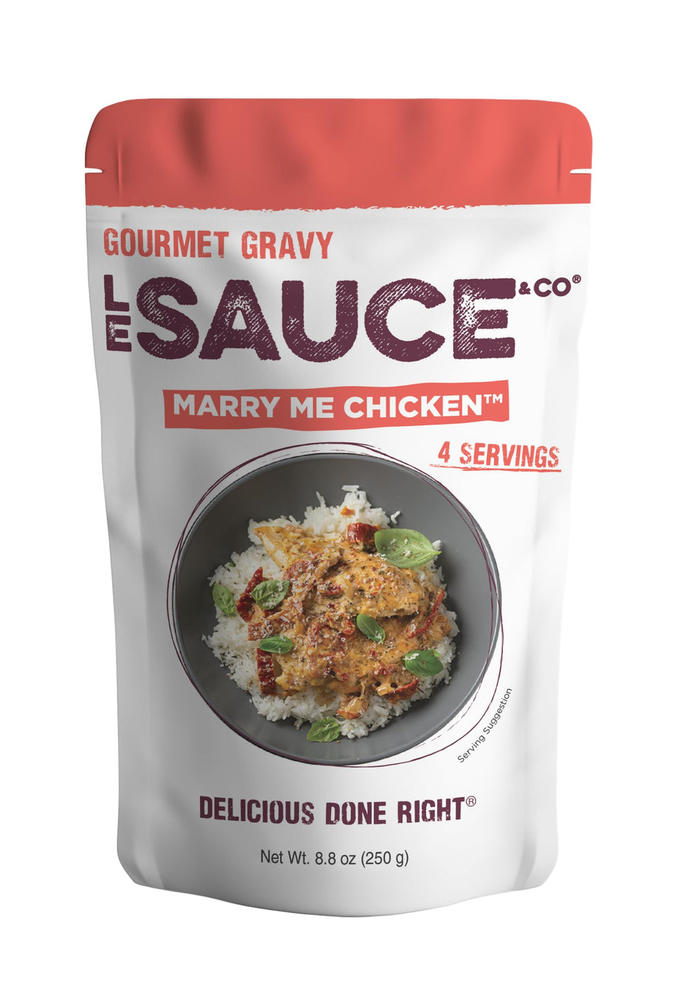 Le Sauce & Co envase frontal mostrando marca y conveniencia