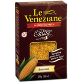 Le Veneziane anellini frente del paquete mostrando marca y formato, ventaja: formato doble práctico