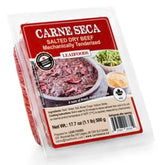 Lead Foods paquete frontal mostrando carne seca y conservación prolongada