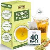 LeafLea caja frontal mostrando 40 bolsitas y frescura preservada