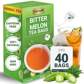 LeafLea caja frontal mostrando 40 bolsitas y beneficios de frescura
