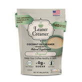 Leaner Creamer frente del envase original mostrando porciones y diseño