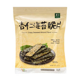 LEEZEN paquete frontal mostrando nori con almendras, ideal para snack saludable