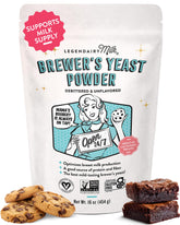 Legendairy Milk frente del empaque mostrando 16 oz y beneficio práctico