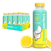 Lemon Perfect pack de 12 frente, refresco orgánico sin azúcar