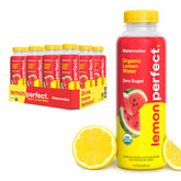 Lemon Perfect pack de 12 botellas frontal mostrando el producto y conveniencia