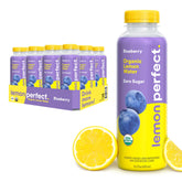 Lemon Perfect pack frontal mostrando las 12 botellas y beneficio refrescante