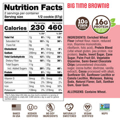 Lenny & Larry's primer plano de la textura masticable con trozos de cacao