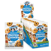 Lenny & Larry's empaque frontal del pack de 12 galletas que muestra formato individual y beneficios