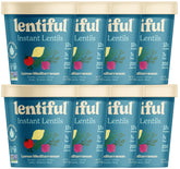 Lentiful taza frontal Lemon Mediterranean mostrando etiqueta y beneficios rápidos