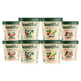 Lentiful taza frontal del pack de 8 con etiquetas bajas en sodio, conveniencia inmediata