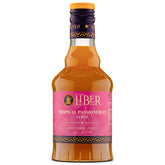 Liber & Co. botella frontal con etiqueta visible y sabor maracuyá real