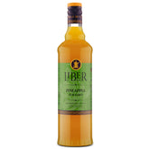 Liber & Co. botella frontal del jarabe de piña con aspecto premium y clara identificación