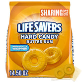 Life Savers bolsa frontal mostrando la marca y beneficio de compartir