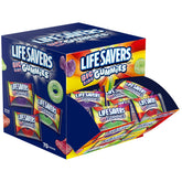 Life Savers caja frontal mostrando 70 gomitas para almacenamiento
