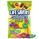 Life Savers caja frontal mostrando 12 bolsas y variedad de sabores para compartir