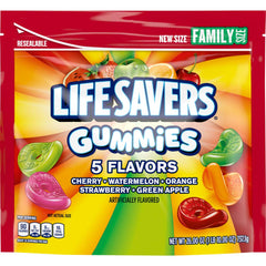Life Savers vista frontal del paquete de 26 oz mostrando colores y marca, ideal para eventos