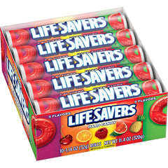 Life Savers frontal paquete mostrando diseño y conveniencia