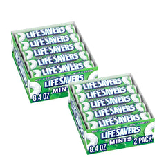 Life Savers rollo frontal mostrando diseño y marca, frescura instantánea