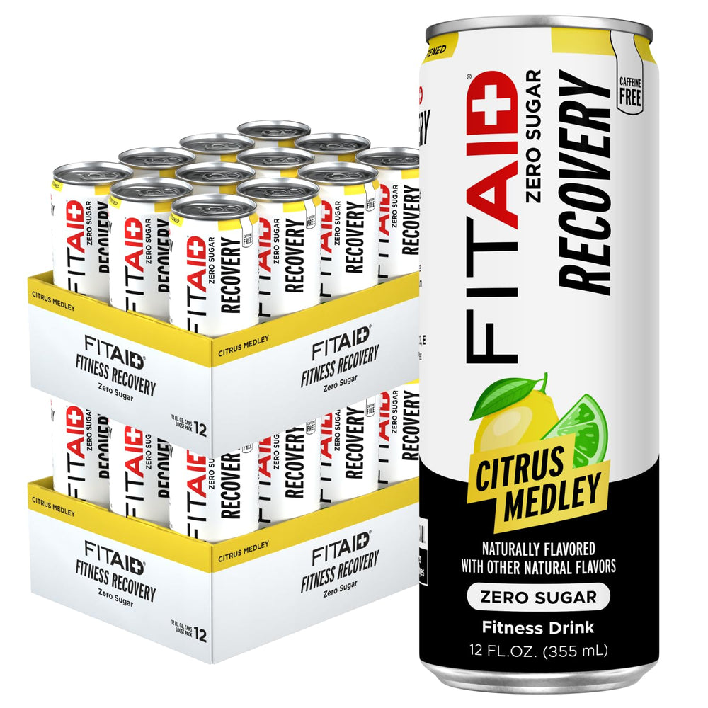 LIFEAID caja 24 latas Citrus Medley vista general y conveniencia