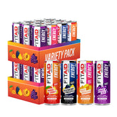 LIFEAID FITAID lata frontal del pack variedad mostrando diseño y energía