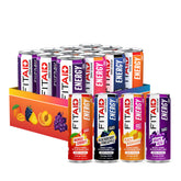 LIFEAID FITAID lata frente mostrando marca y diseño, bebida energética sin azúcar