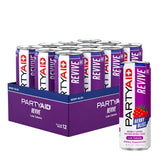 LIFEAID PARTYAID lata frente mostrando diseño y sabor Berry, conveniente y refrescante