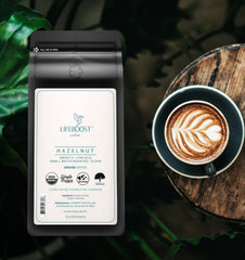 Lifeboost textura del café molido resaltando frescura y cuerpo