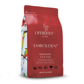 LIFEBOOST frente del paquete mostrando diseño y peso 12oz, confianza orgánica