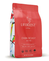 LIFEBOOST paquete frontal 12oz mostrando etiqueta y beneficio baja acidez
