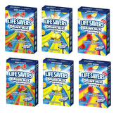 SINGLES TO GO! caja frontal mostrando el pack de seis cajas y conveniencia