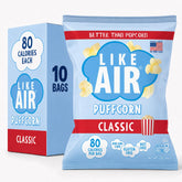 Like Air paquete frontal clásico mostrando 10 bolsitas, práctico para llevar